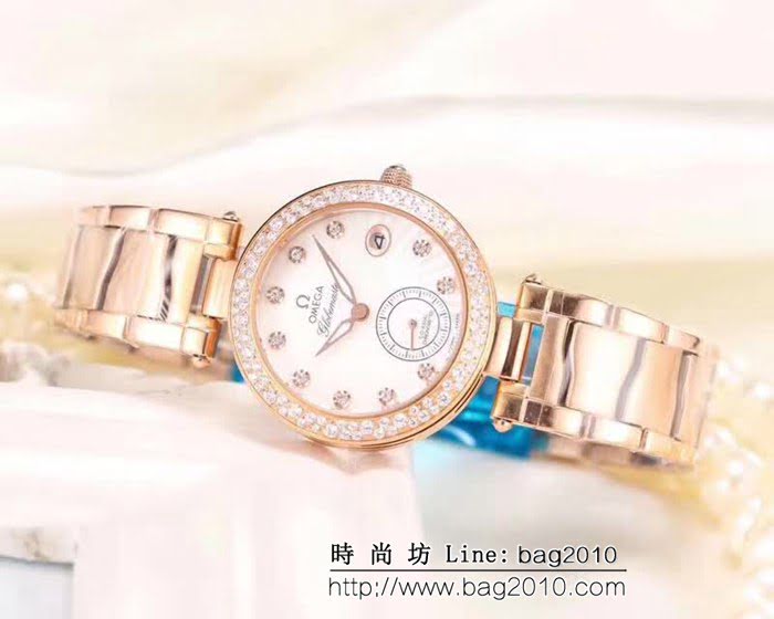 歐米茄OMEGA 時尚水鑽 女士石英腕表 WSS2206